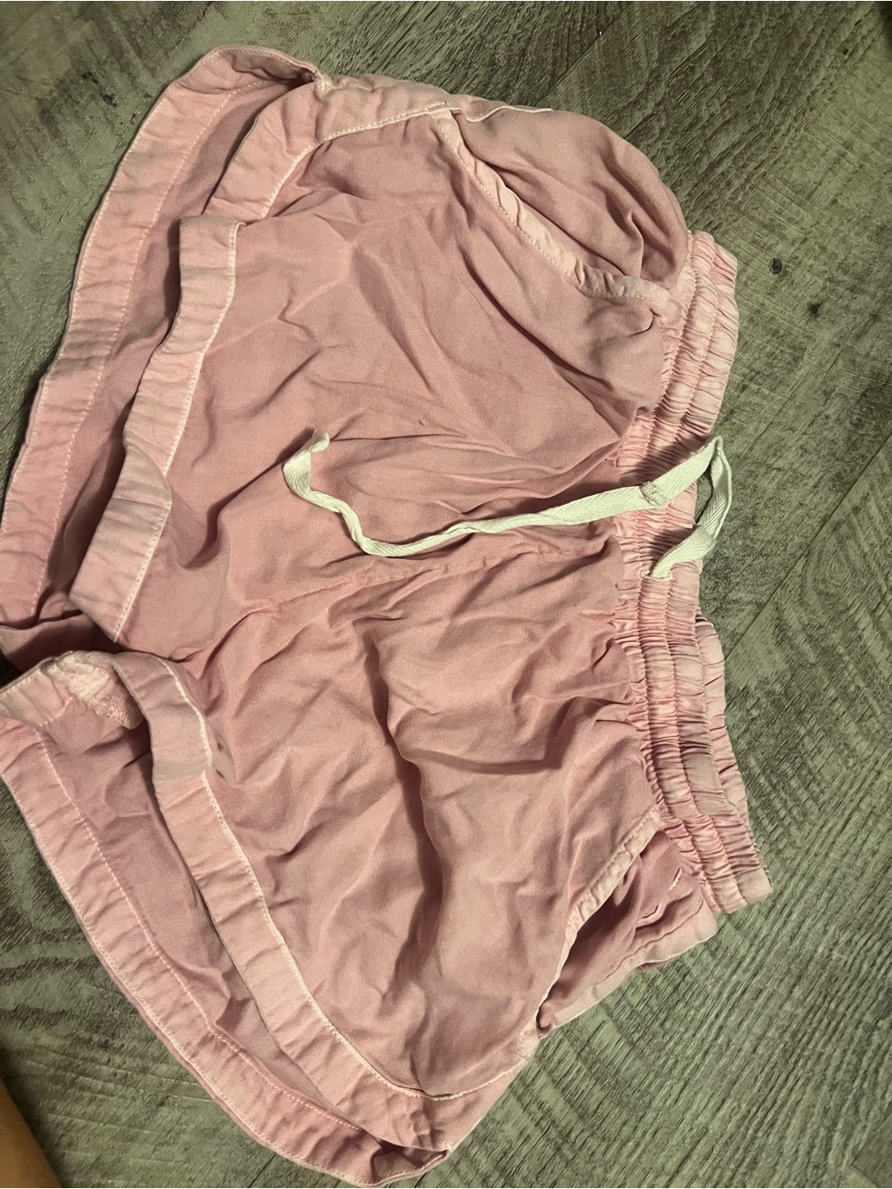 Billabong Light Pink Athletic Lounge Shorts with Drawstring